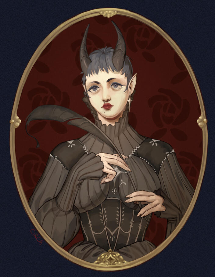 A vintage portrait of a woman. A vintage portrait of a woman.